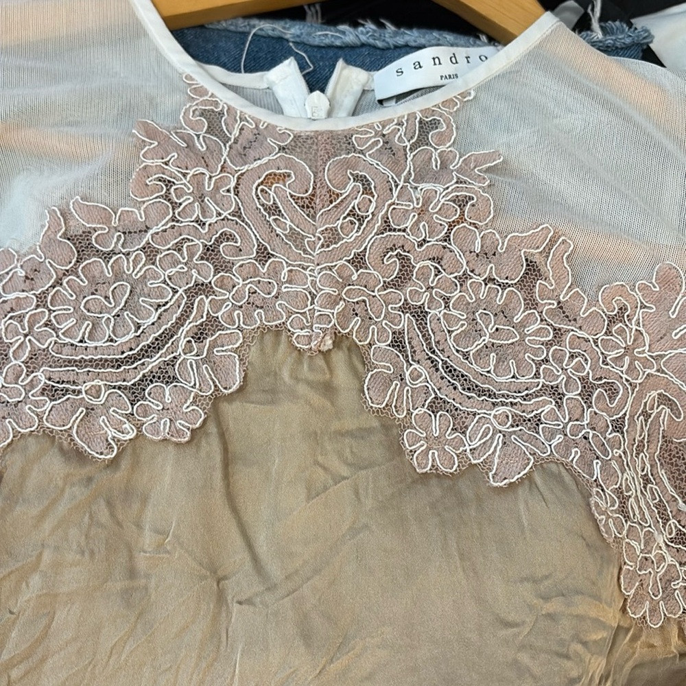 Sandro Silk Bland Top Ptp 18